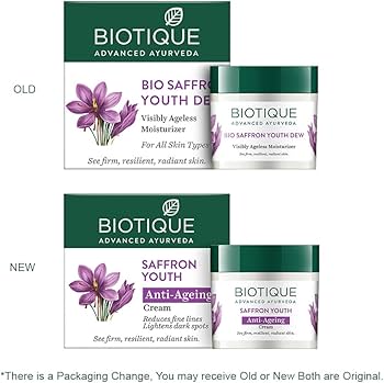 Amazon.com: Biotique Saffron Dew 50g - Ageless face & body cream